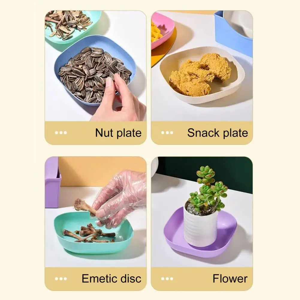 ১০ পিস রঙিন স্কয়ার ডিনার প্লেট সেট – হোল্ডারসহ ️ | Cutee Shop - Image 12